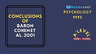 Conclusions of Baron Cohen Et At  A Level Notes Psychology 9990 [upl. by Anires]