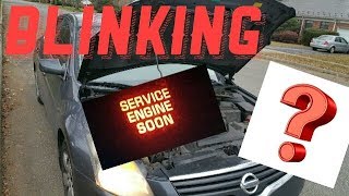 What does a blinking Service Engine Soon Light Mean and how to clear it [upl. by Abad]