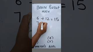 Math Brain puzzle maths mathematics puzzle [upl. by Kittie723]