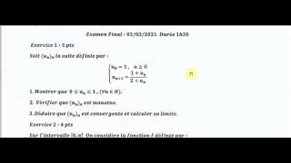 Correction dexamen Analyse 2021 SMPC S1 FSR [upl. by Peer]