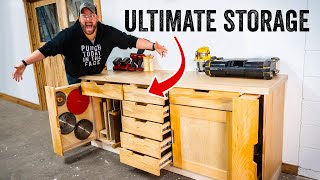 ULTIMATE Shop Storage Cabinet Build [upl. by Nawek]