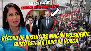 NADIE QUIZO ESTAR A LADO DE NOBOA  CUMBRE DE PRESIDENTES SIN PRESIDENTES [upl. by Andee581]