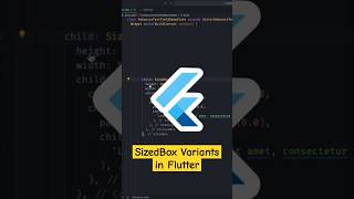 Different Types of SizedBox in Flutter ✅️ [upl. by Hagep]