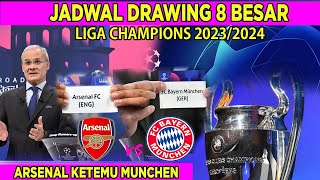 JADWAL DRAWING LIGA CHAMPIONS BABAK 8 BESAR MALAM INI 20232024  PREDIKSI HASIL DRAWING UCL 8 BESAR [upl. by Shelba]