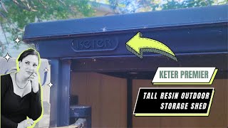 5Year Review Keter Premier Tall Resin Outdoor Storage Shed  Durability Test [upl. by Mencher]