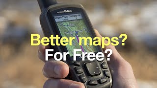 How To Get Free Garmin GPS Maps  Handhelds Watches Basecamp [upl. by Iruy]