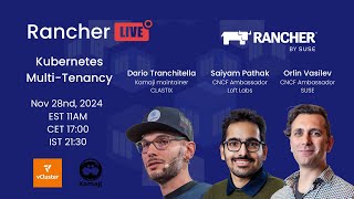 Rancher Live Kubernetes MultiTenancy [upl. by Stoddard]