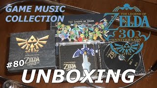 The Legend of Zelda Game Music Collection The 30th Anniversary  Unboxing 80 [upl. by Kenny]