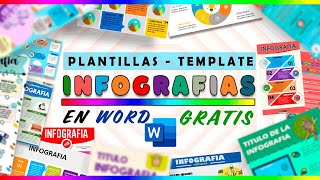 Descarga Plantillas en Word para infografías creativas Gratis 🎁 [upl. by Wittie733]