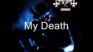 MayhemMy Death Lyrics [upl. by Gierk]