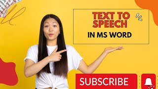 Speak text in Word Ms word text to speech readerHow to make voice to text in ms word [upl. by Einnahc]