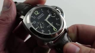 Panerai Luminor Marina Automatic PAM 164 Luxury Watch Review [upl. by Baecher]