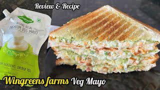 WINGREENS Veg Mayonnaise Review amp Recipe  WINGREENS Farms Premium Veg Mayo [upl. by Sida]