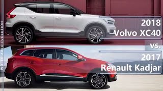 2018 Volvo XC40 vs 2017 Renault Kadjar technical comparison [upl. by Gotthelf640]