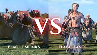 WARHAMMER III Total War  Plague Monks VS Flagellants [upl. by Pearl258]