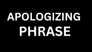 How to Pronounce quotApologizing phrasequot in English Language how to say Apologizing phrase correctly [upl. by Cordelie952]