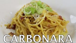 Carbonara Spaghetti Recipe Easy Pasta How To BenjiManTV [upl. by Yhtommit]