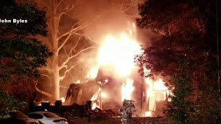 Montvale house fire rekindles [upl. by Herwig]