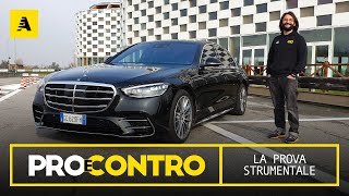 NUOVA Mercedes CLASSE S W 223  PRO e CONTRO  PROVA STRUMENTALE [upl. by Mariandi]