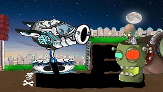 Strongest Fusion Snow Pea Hybrid vs Gargantuar Plants Vs Zombies Battlez [upl. by Arrek]