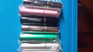 Perfume portable container unboxing [upl. by Akienahs]