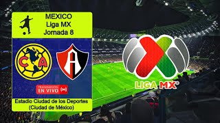 AMERICA 30 ATLAS en vivo  MÉXICO Liga MX  Apertura  Jornada 8 [upl. by Hairej]