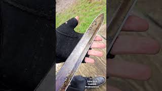 John Showing off our Engraved Valkyrie Sword with Patina Finish at Michigan Renaissance Festival [upl. by Ian810]