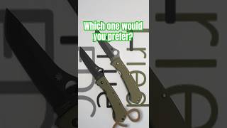 Spyderco Lum Tanto TiCN vs Satin triedandtrueedc everydaycarry tools shorts spyderco [upl. by Ignace254]