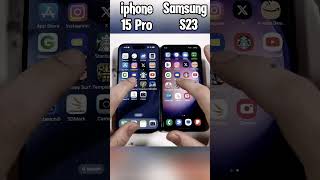 iPhone 15 Pro vs Samsung S23⚡Epic Speed Test Which Phone is the REAL Speed King🚀shortsviralvideo [upl. by Miguel]