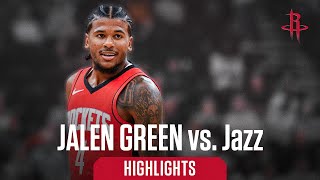 Jalen Green 21 points Highlights vs Utah Jazz l Houston Rockets [upl. by Kirsteni]