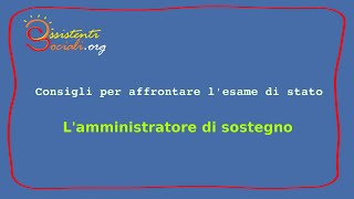 Lamministratore di sostegno [upl. by Gader]