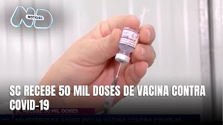 SC recebe 50 mil doses de nova vacina contra Covid19 mas vacinação contra dengue ainda está baixa [upl. by Pantia]