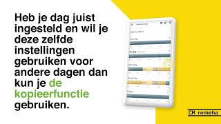 Remeha Home App 02  Wijzigen klokprogramma [upl. by Yleen]