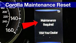 Maintenance Required Reset 2020  2024 Toyota Corolla [upl. by Sim]