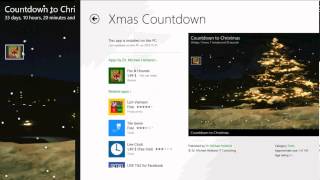 windows 81 xmas countdown app review [upl. by Mccarty]