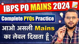 IBPS PO Mains 2024  High Level Questions  Timer  IBPS PO Mains Class [upl. by Sholes]