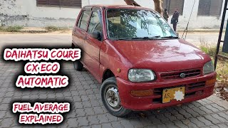 Daihatsu Cuore CX Eco Automatic Fuel Average On Petrol In Pakistan  2004 To 2012 Models [upl. by Placida]