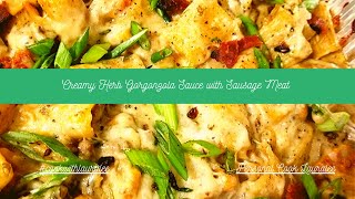 Creamy Herb Gorgonzola Sauce with Sausage Meat  Cooking with Lauralee [upl. by Triley577]