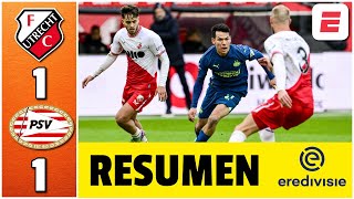 PSV consigue empate ante Utrecht en el regreso de CHUCKY LOZANO Se acabó la perfección  Eredivisie [upl. by Jelene]