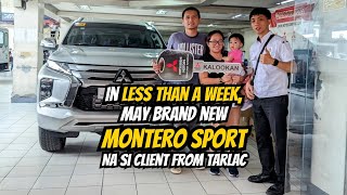 IN LESS THAN A WEEK MAY BRAND NEW MONTERO SPORT NA SI CLIENT FROM TARLAC  Paolo Ong [upl. by Narhet307]