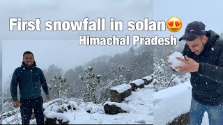 First Snowfall In Solan  Himachal Pradesh😍  Anshul Vlogs firstvlog firstsnowfall solan [upl. by Susanne]