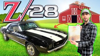 Decoding the Rarest 1969 Camaro Z28 Documents in the World [upl. by Ennaitak251]