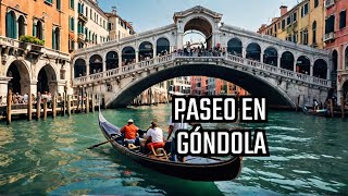 Paseo en góndola por Venecia Puente de Rialto HD Gondola ride Venice Italy [upl. by Mloclam]