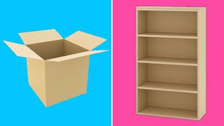 5 CARDBOARD FURNITURES IDEAS  BEST OUT OF WASTE CRAFT  EASY CARDBOARD DIY  WASTE MATERIAL CRAFT [upl. by Cherish]