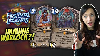 Immune to ALL Damage w New Warlock Combo UNFAIR Deck  Alliestrasza Hearthstone [upl. by Hearn811]