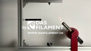 UL94  horizontal and vertical burning test PETG flame retardant  by DAS FILAMENT [upl. by Hiett]