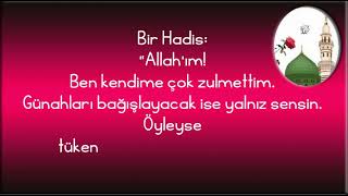 Bir Hadis “Allah’ım Ben kendime çok [upl. by Naerol442]