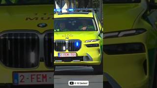 MUG Brugge met HOGE SNELHEID naar een spoedmelding highspeed emergency doctor brugge bmw [upl. by Adnerb]