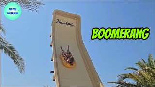 Boomerang on ride POV  Acquafollie Caorle [upl. by Obadiah]