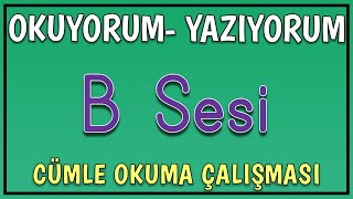 B Sesi Cümle Okuma Çalışması  1 Sınıf Okuma Yazma B Sesini Öğreniyorum B Harfi [upl. by Rollin]